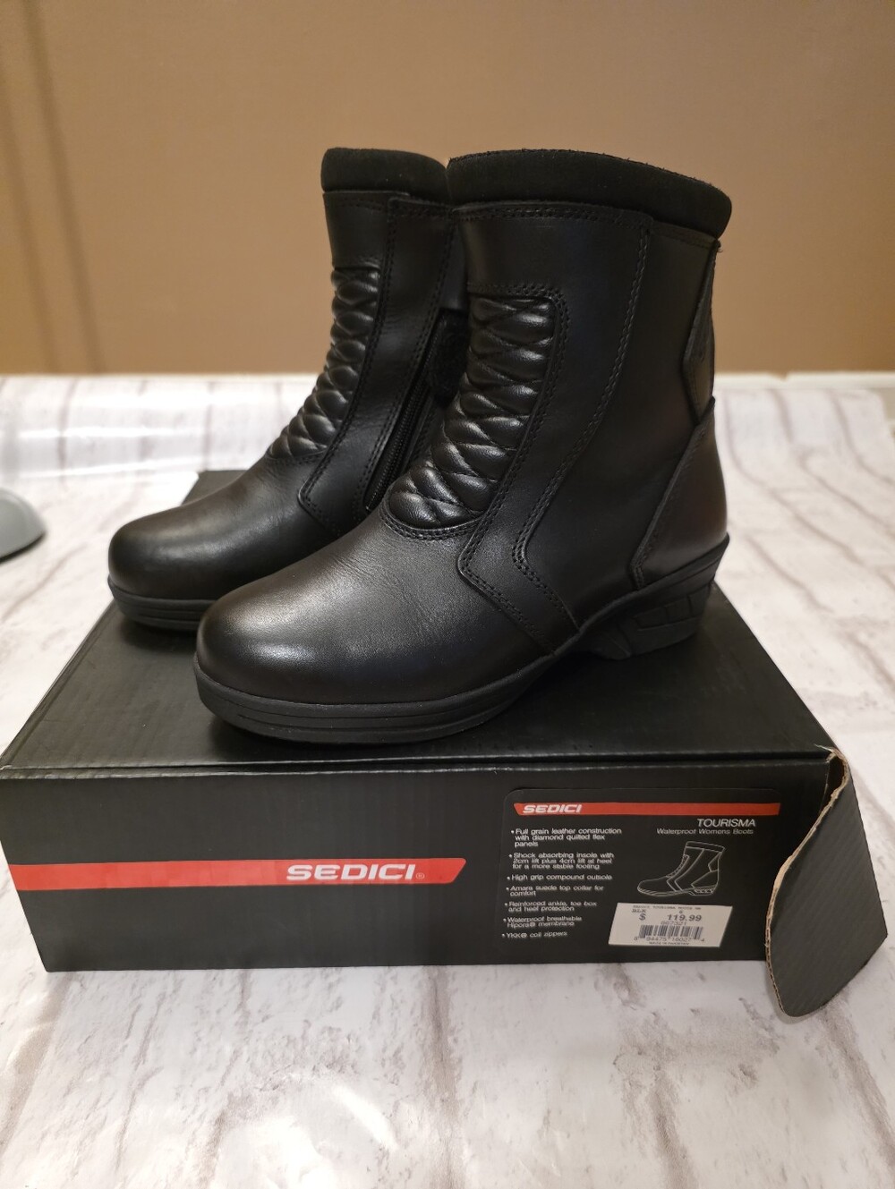 Black Sedici Tourisma WP Women's Boots SIZE 6